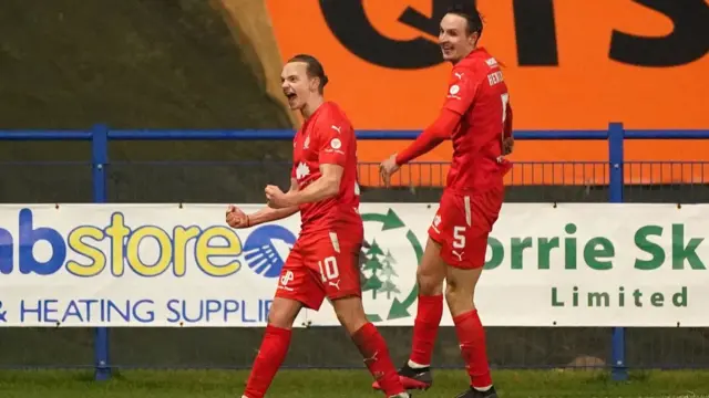 Falkirk in the fifth round of the Scottish Cup