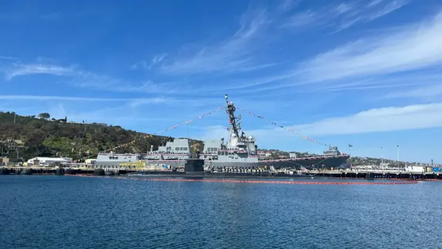 The USS Sterett battleship