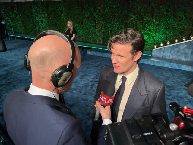 Matt Smith at Vanity Fair after-party