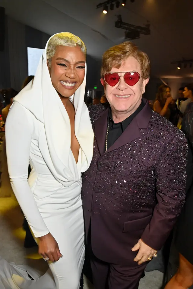 Tiffany Haddish and Elton John