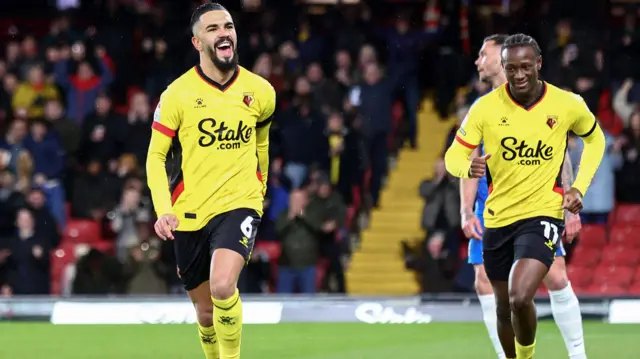 Watford celebrate goal