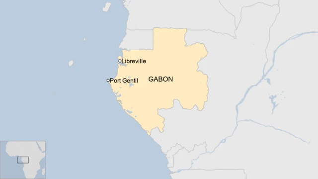 A map of Gabon