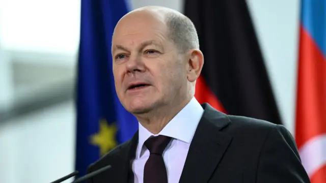 German Chancellor Olaf Scholz