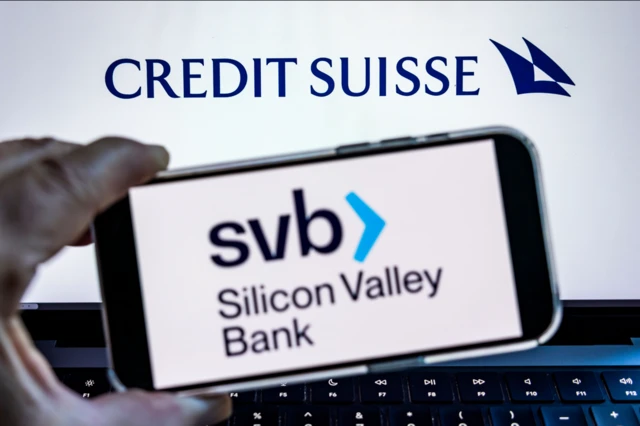 Credit Suisse and Silicon Valley Bank images