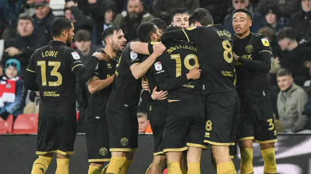 Sheffield United celebrate