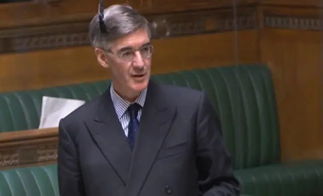 Jacob Rees-Mogg speaking in the Commons on Wednesday