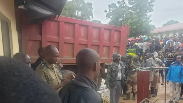 Accident scene in Uganda