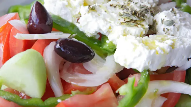 A Greek salad