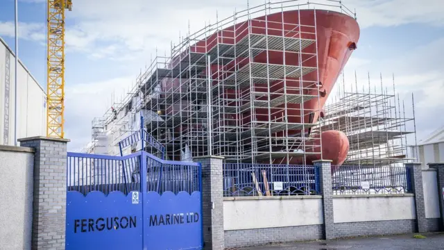 Ferry under construction