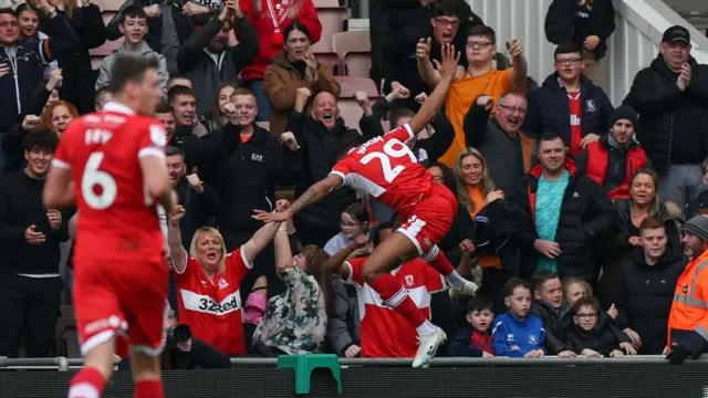 Boro celebrate