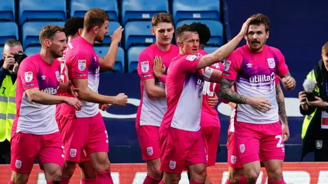 Huddersfield celebrate