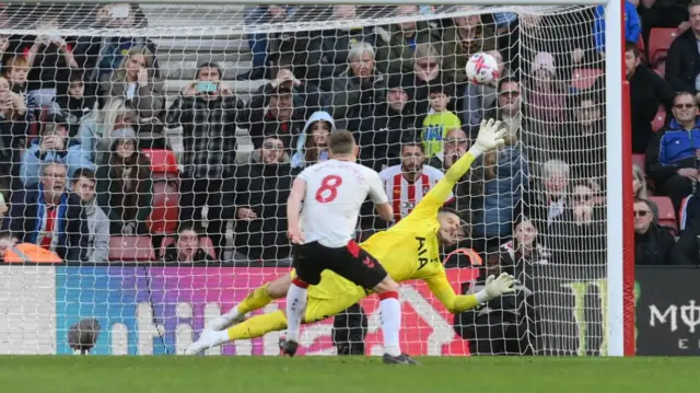 James Ward-Prowse equalises for Southampton