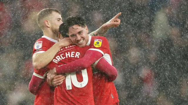 Boro celebrate