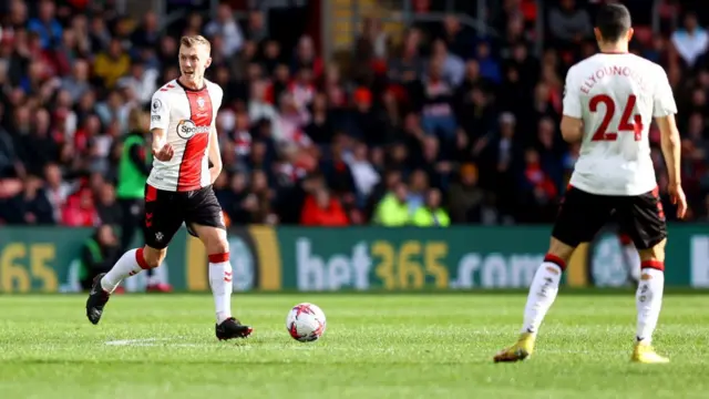 Southampton has had more possession so far at St Mary's