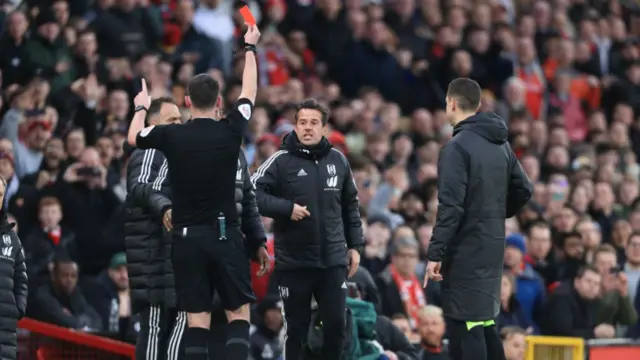 Marco Silva sent off