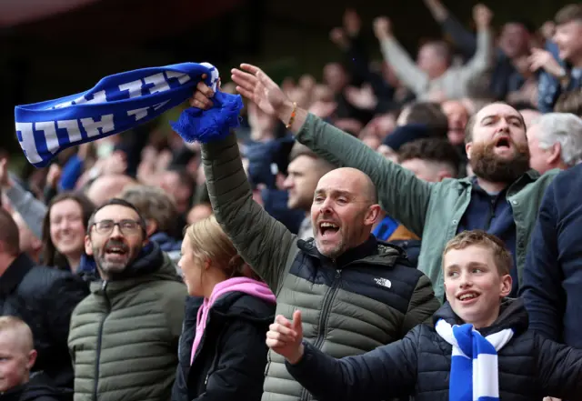 Blackburn fans celebrate