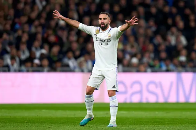 Carvajal shows disbelief after skying his shot