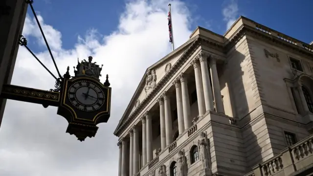 Exterior view of the Bank of England