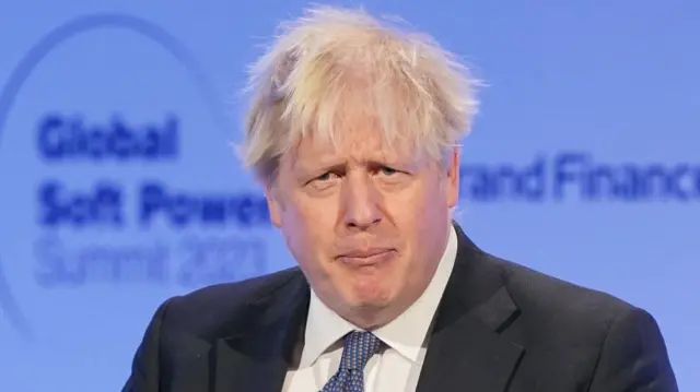 Former prime minister Boris Johnson