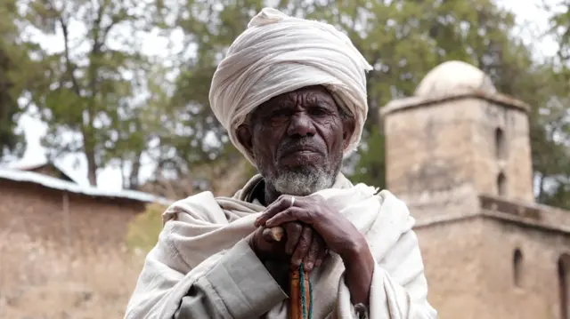 Mechene Tigabu, 75, a local elder in Deresege.