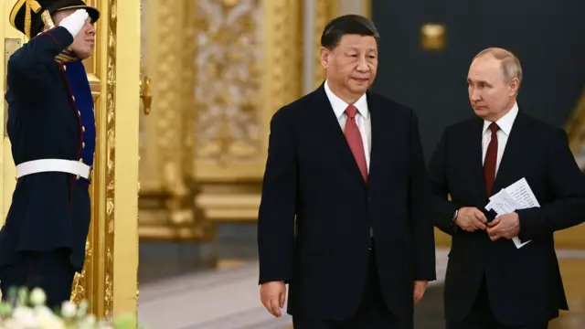 Chinese President Xi Jinping and Russian President Vladimir Putin