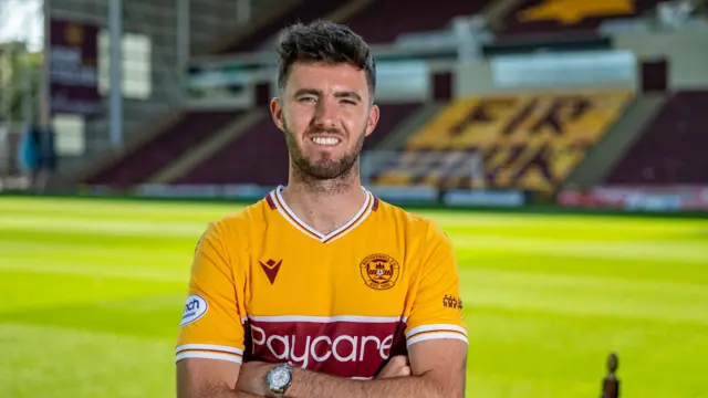 Sean Goss pictured after joining Motherwell