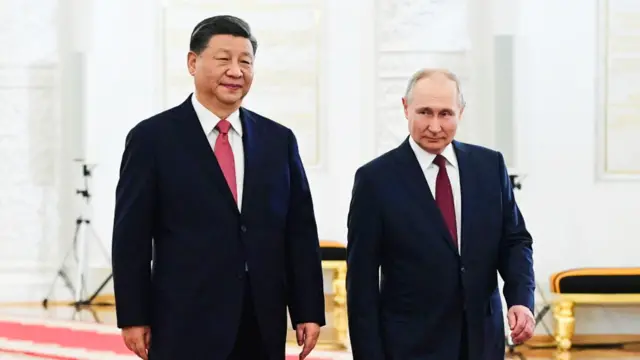 Chinese President Xi Jinping and Russian President Vladimir Putin