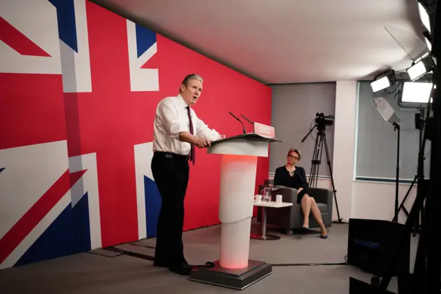 Sir Keir Starmer addresses a press conference