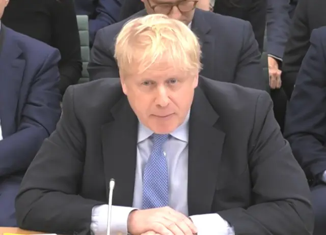 Boris Johnson gives evidence