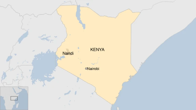 A map of Kenya