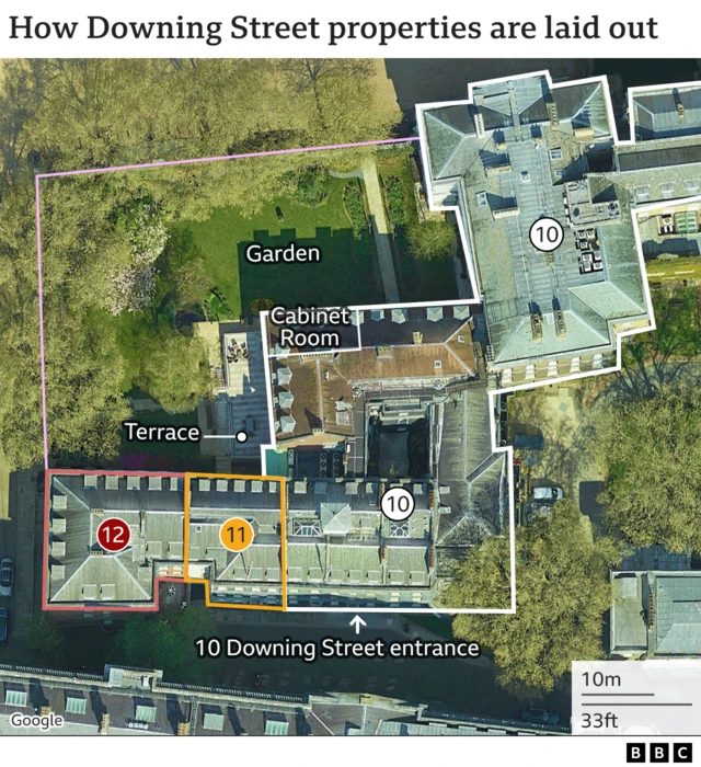 Downing Street map