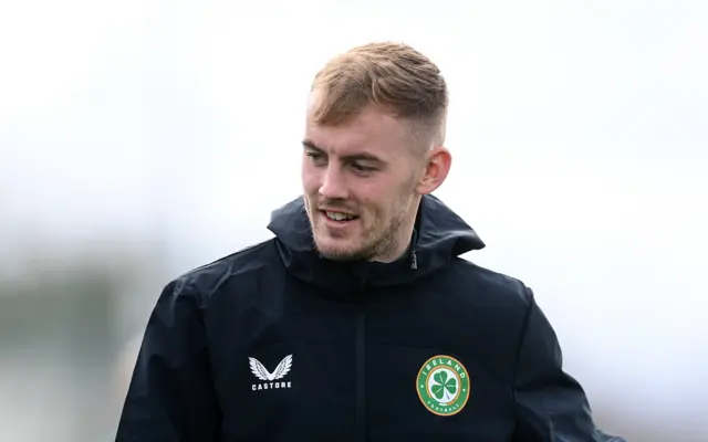 Mark Sykes in Republic of Ireland training