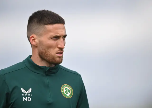 Matt Doherty in Republic of Ireland training