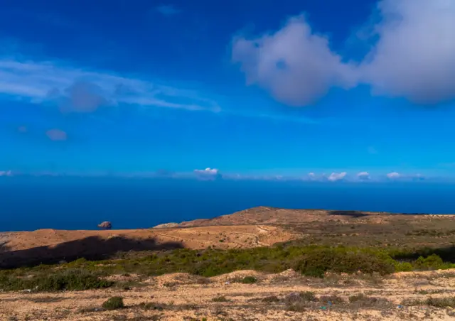 Seaside landscape, North Africa, Oran, Algeria on January 13, 2023 in Oran, Algeria