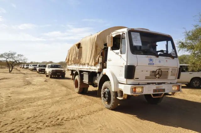 A UNHCR convoy in northern Burkina Faso