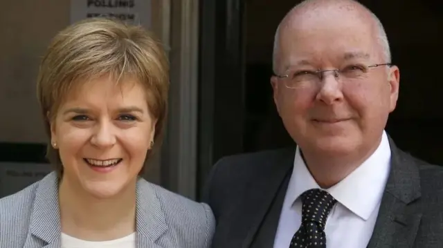 Nicola Sturgeon and Peter Murrel