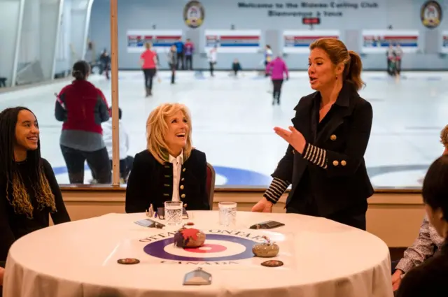 Jill Biden and Sophie Trudeau