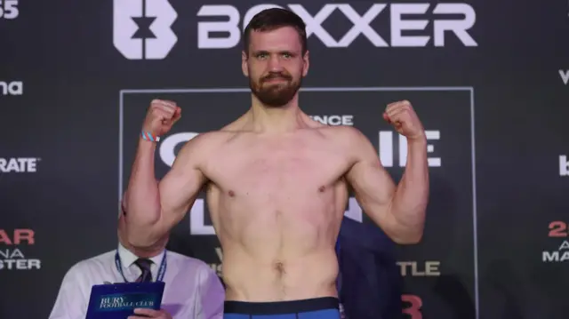 David Light at Friday's weigh-in