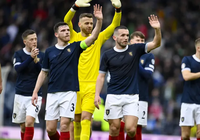 Scotland players celebrate