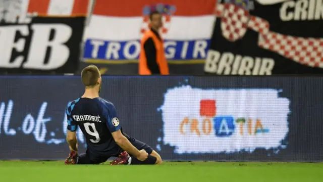 Andrej Kramaric celebrates