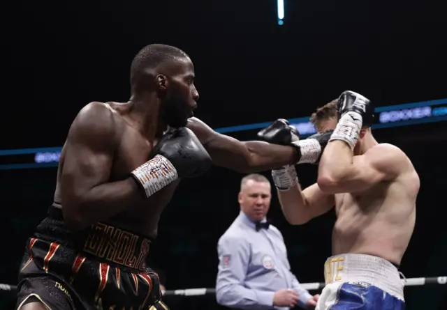 Lawrence Okolie punches David Light