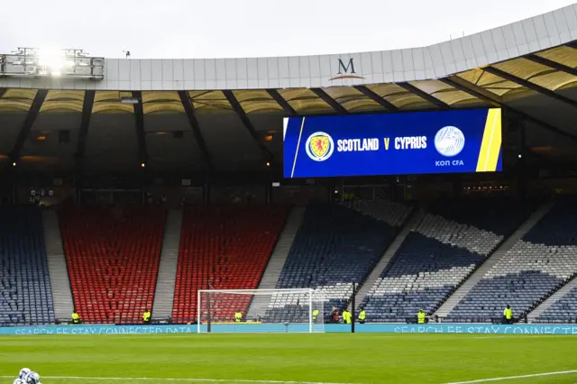 The Hampden Park pitch