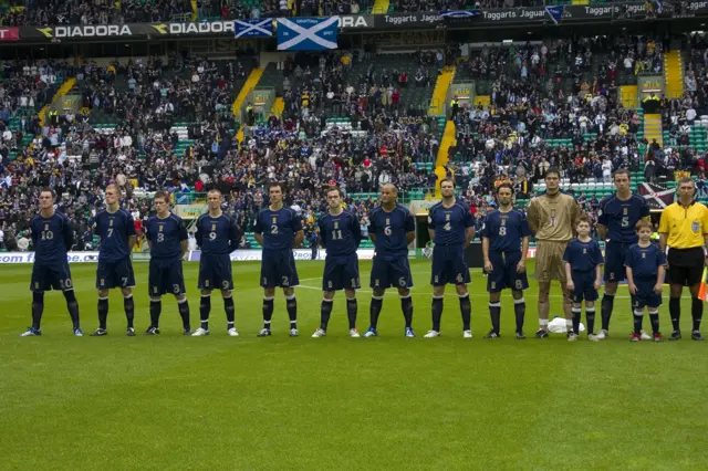 Scotland's starting line-up in the 6-0 win against the Faroe Islands