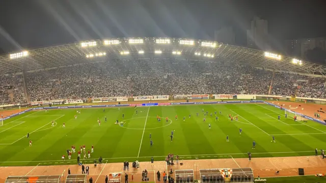 Stadium shot, taken before kick-off