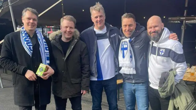 Finland fans in Belfast