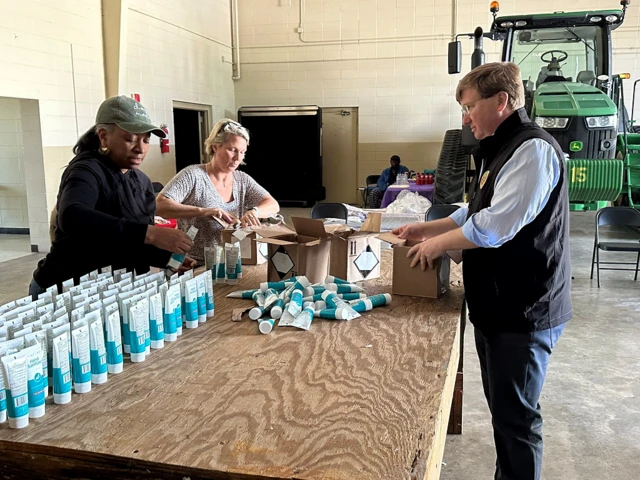 Governor Tate Reeves in Rolling Fork