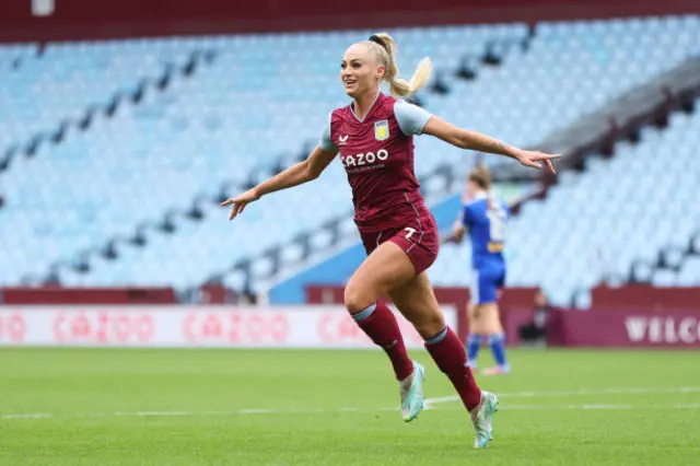 Alisha Lehmann celebrates