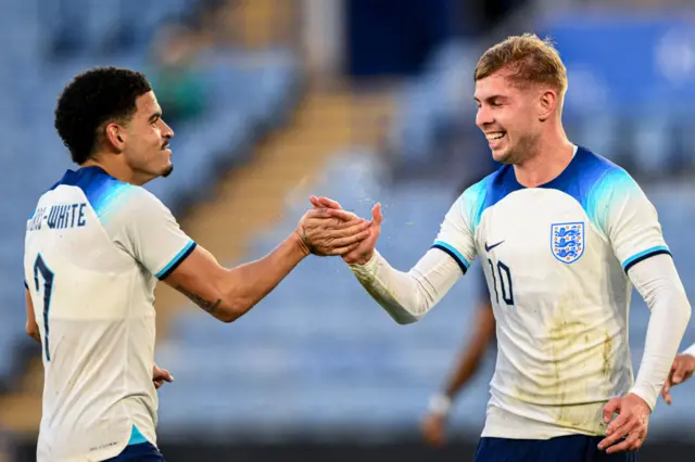 Morgan Gibbs-White and Emile Smith Rowe