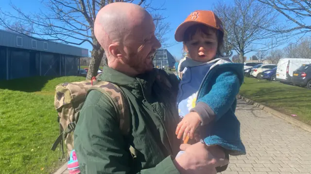 Liam McFall with his daughter Bonnie