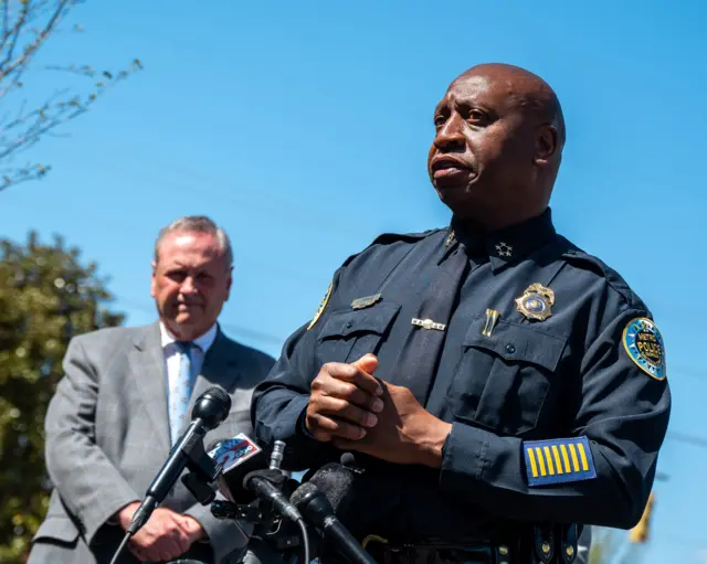 Police chief at press conference